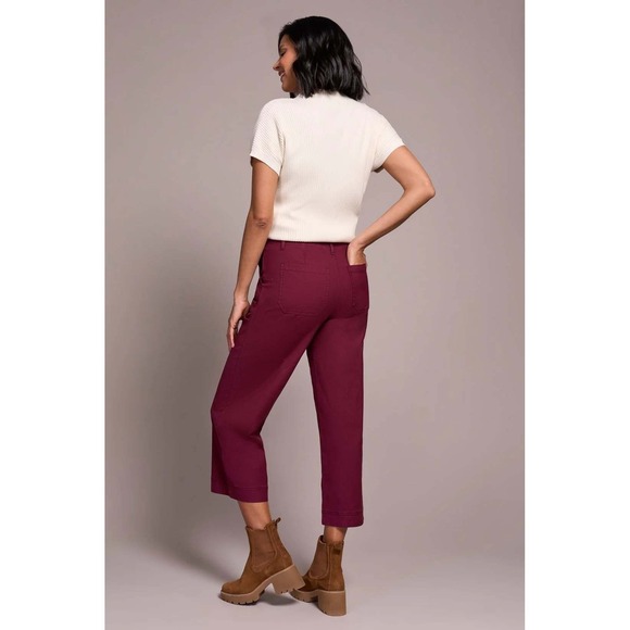 Tribal Sophia Curvy Jeans Womens Size 10 Passion Plum Wide Leg Stretch Cotton - Picture 4 of 4